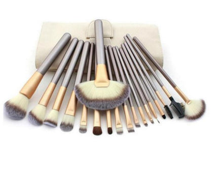 Persian Make-Up Brush Suit Rice White Make up Brush, Champagne Color Brush Handle Make-Up Brush Without