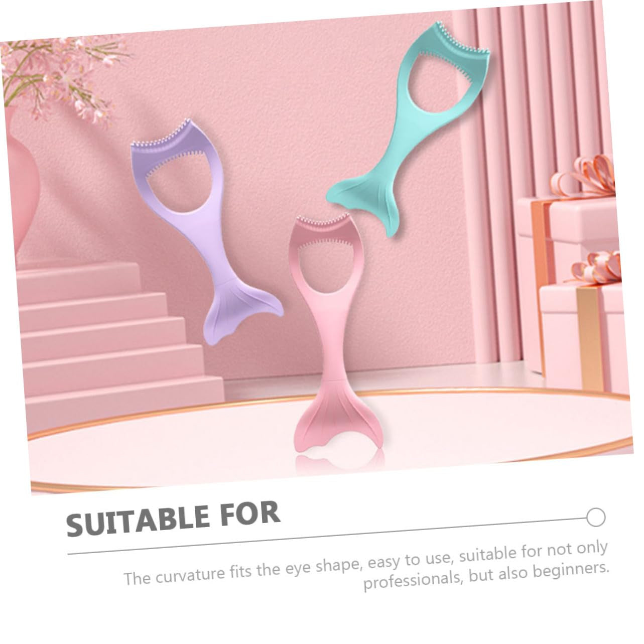 2Pcs Silicone Eyeliner Aid Tools for Women Makeup Applicator for Eye Makeup Comfortable Use Smudge Mascara Application for Beginners