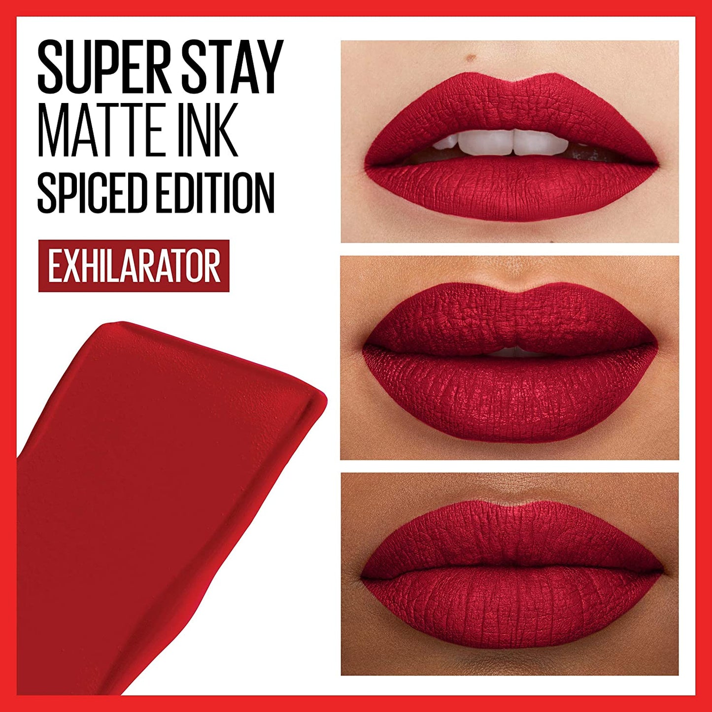 Super Stay Matte Ink Liquid Lipstick Makeup, Long Lasting High Impact Color & Color Sensational Lipstick, Lip Makeup, Matte Finish, Hydrating Lipstick, Nude, Pink, Red