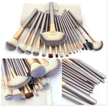 Persian Make-Up Brush Suit Rice White Make up Brush, Champagne Color Brush Handle Make-Up Brush Without