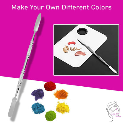 Stainless Steel Cosmetic Make up Mixing Spatula Tool for Palette - Nails-Make-Up